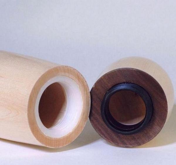 Maple Ceramic Peppermill Open